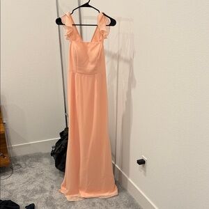 JJs House Peach Bridesmaid Dress